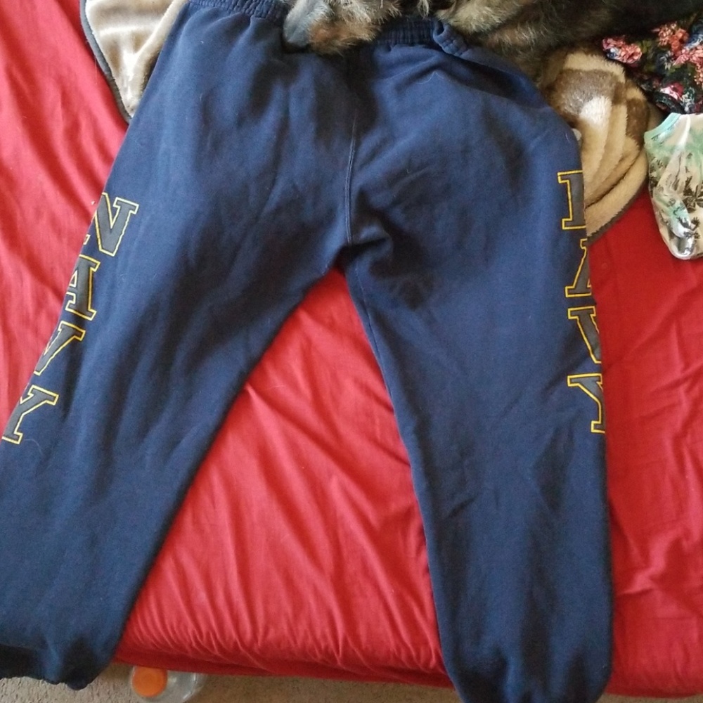 Navy sweatpants